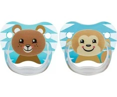 Dr Browns Dr.Browns PV22015 Ortodontinis čiulptukas PreVent BUTTERFLY 6-12m kolekcija gyvūnai mėlyni 2pack