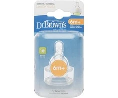 Dr Browns Dumblas su 6m + silikono kaklo 2 vnt (QU0050)