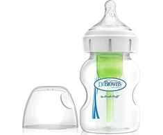 DR. BROWN'S OPTIONS+ 150 ml plataus kaklelio buteliukai, 2 vnt.