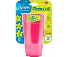 DR BROWN'S SIDABRINIS PUODULIS 360 300ML ROZINĖ