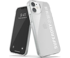 SuperDry Snap Apple iPhone 12 mini Skaidrus dėklas telefonui baltos spalvos 42593