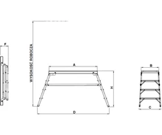 Drabex aliuminio 4 pakopų (DR453)