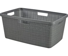 Skalbinių krepšys Jute Curver H25/W39.4/ø59.4cm tamsiai pilkas