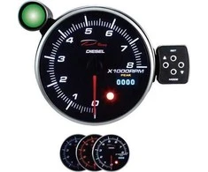 DRacing DEPO Clock PK DUAL 115MM serijos dyzelinis tachometras