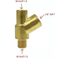 DRacing Depo Y alyvos temperatūros slėgio jutiklio adapteris M14xP1.5