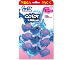 Pakabinamas WC valiklis - gaiviklis Brait Sweet Flowers 3vnt x 45g