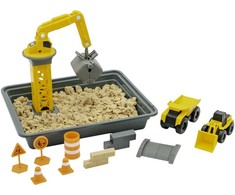 Draper Funrise Toys CAT pojazdy budowlane+masa plast.dėklas 83418