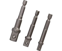 Adapteriai DRAUMET1/4 "HEX į 1/2, 3/8, 1/4"