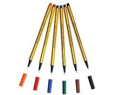 Leviatan D400 plunksniniai rašikliai, 6 spalvų rinkinys, 0.4mm