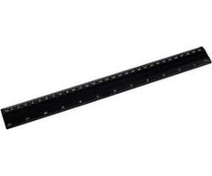 Aliuminio liniuotė juoda 30 cm D.RECT