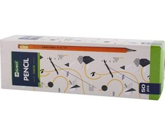 Išversta produkto antraštė: D.Rect Pieštukas HB 7405 medinis su trintuku (50 vnt.) D.RECT