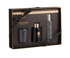 aroma di rogito kvapų rinkinys Juodas Sail Intense: difuzorius su lazdelėmis 60 ml, žvakė ir purškiklis