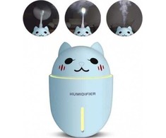 Drėkintuvas Blue M Kvapų difuzorius SCENT DIFFUSER - ULTRASONIC HUMIDIFIER KITTY 4IN1 LED Mėlynas