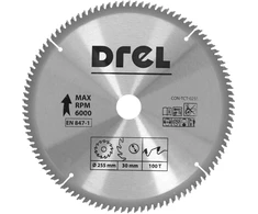 Ps Trading DREL DISKINIS PJŪKLAS SU KARBIDO DANTIMIS 255 x 30 mm, 100T, ALIUMINIUI