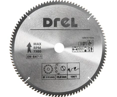 Ps Trading DREL DISKINIS PJŪKLAS SU KARBIDO DANTIMIS 210 x 30 mm, 100T, ALIUMINIUI