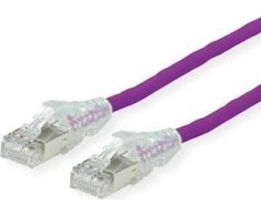 SECOMP DTWYLER Kabelis krosowy kat. 6A (klasa EA) S/FTP, CU 7702 flex LSOH, AMP v2, violetinė, 15 m
