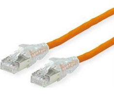 SECOMP DTWYLER Kabelis patch Kat.6A (klasa EA) S/FTP, CU 7702 flex LSOH, AMP v2 oranžinė, 2 m