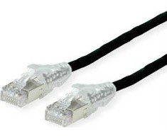 SECOMP DTWYLER Kabelis krosowy Cat.6A (Class EA) S/FTP, CU 7702 flex LSOH, AMP v2, juoda, 5 m