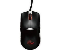 Ducky Feather Black &amp; White pelė žaidimams su Huano Switch