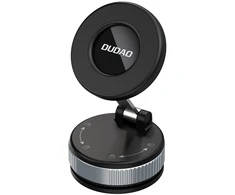 Dudao F24PRO „MagSafe“ suderinamas automobilio laikiklis su siurbtuku, skirtas priekiniam stiklui arba prietaisų skydeliui - Juodas
