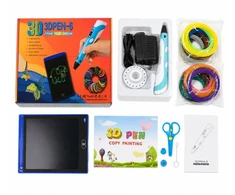 Rotaļlietas iLike Melt 3D Pen Kit Box Complete Set For 3D Printing Pen 3D PEN-7-1 Set with Stencils 5m x 20 Colors Žalias 4752192108250 ILI3DPC6-1G (4752192108250)