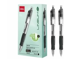 Gelio rašiklis 0,5 mm Arrix juodas (12 vnt.) DELI