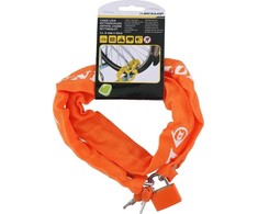 Dviračių spyna Dunlop, 90 cm, oranžinė
