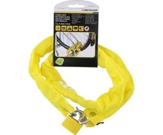 Dunlop – dviračio užraktas nuo vagystės 90 cm (geltonas)