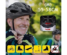 Dunlop - Dviratininko šalmas MTB regulowany dydis M 55-58 cm (Szaro-Juodas) (871125224002GRAY)
