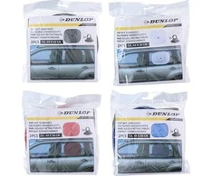Dunlop - Saulės skydelis automobilio šoniniams langams 36x44 cm 2 vnt (raudonas)