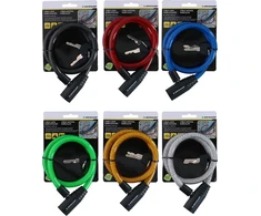 Dunlop spiralinė dviračio spyna, 65 cm, raudona