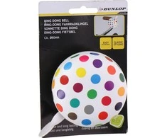 dviratis skambutis Dunlop 80 mm taškeliai