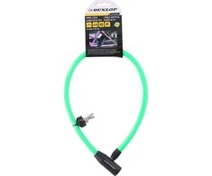 Dunlop - Cable, anti-theft bicycle lock (žalias)
