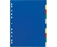 Laikiklis Durable NEIGIAMAS Ordnerregister blanko 2x5fg überbreit 10Bl