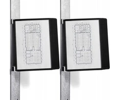 Laikiklis Durable DURABLE SichttafelwandhalterVarioMagnetWall 10 Sichtt. schw