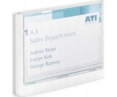 Durable Informacinė lentelė 149x105,5 mm ILGAAMŽĖ SPRAGĖJIMO ŽENKLAS 486102 baltas, pagamintas iš aukštos kokybės plastiko