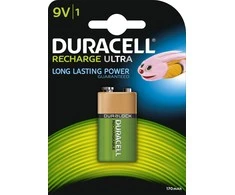 Akumuliatorius - Duracell 9V Įkraunamas 170 mAh 400 Ciklų