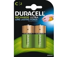Duracell Mėlyna + C / R14 2200mAh 2 vnt.
