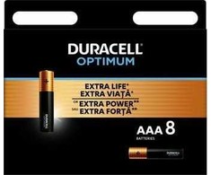 Duracell Šarminės baterijos Duracell OPTIMUM AAA 8 vnt. [334 6]