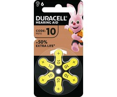 Duracell Bateria Aparaty słuchowe EasyTab 10 (PR70) 6St.