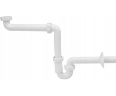 Duravit „Instadrain“ vamzdinis praustuvo sifonas, taupantis vietą, be sifono, sifono skersmuo 32 mm 2130