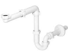 Duravit „Instadrain“ vamzdinis praustuvo sifonas, taupantis vietą, be sifono, sifono skersmuo 32 mm 2130