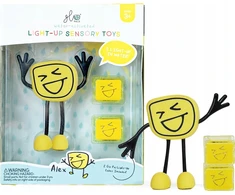 Duronic Glo Pals, Alex vonios figūrėlė - rinkinys su dviem sensoriniais kubeliais, kurie šviečia vandenyje
