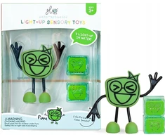 Duronic Glo Pals, Pippa vonios figūrėlė - rinkinys su dviem sensoriniais kubeliais, švytinčiais vandenyje