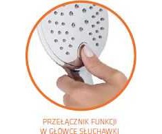 Dušo ausinė Invena Mykonos Exe 3-funkcinis chromas (AS-10-001)