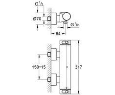 GROHE 34169001, Vonios kriauklė