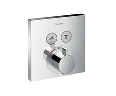 Hansgrohe ShowerSelect termostatas su dviem išėjimais, chromas