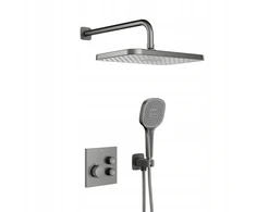 Dušo rinkinys KFA Termostatinis įleidžiamas OneClick Malaga PVD Gun Metal Pilkas 5759-530-61