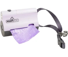 Duvo+ Duvo+ Dyspenser na Worki dla Psa su Latarką Violetinis