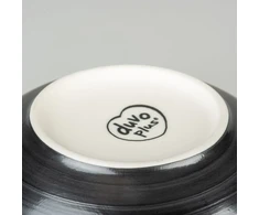 Duvo+ DUVO+ Keraminė MISKA STONE ''L'' 700ml /12cm JUODAI ROŽINĖ 15472